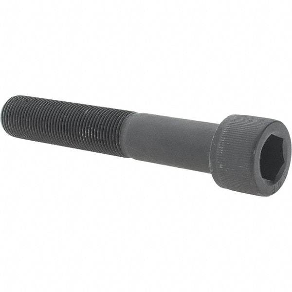 Value Collection - 3/4-16 UNF Hex Socket Drive, Socket Cap Screw - Alloy Steel, Black Oxide Finish, Partially Threaded, 4-1/2" Length Under Head - Apex Tool & Supply