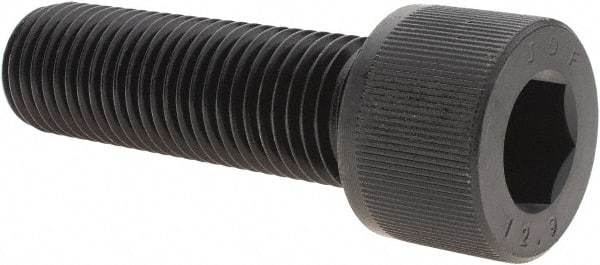 Value Collection - M30x3.50 Metric Coarse Hex Socket Drive, Socket Cap Screw - Grade 12.9 Alloy Steel, Black Oxide Finish, Fully Threaded, 100mm Length Under Head - Apex Tool & Supply
