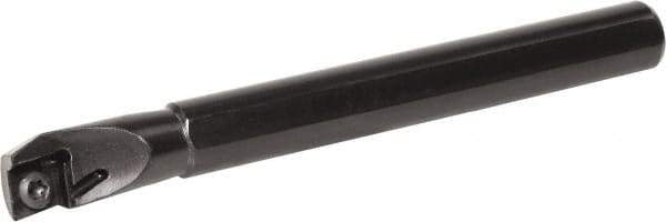 Kyocera - 0.632" Min Bore Diam, 4-3/4" OAL, 1/2" Shank Diam, A...SCLP (C)-E Indexable Boring Bar - 1.14" Max Bore Depth, CPGB 32.., CPMB 32.., CPMH 32.., CPMT 32.. Insert, Screw Holding Method - Apex Tool & Supply