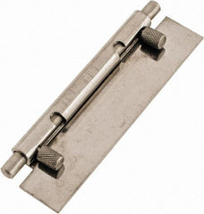 Value Collection - 4" Long x 1" Wide x 0.05" Thick, Keeper Hinge - Stainless Steel - Apex Tool & Supply