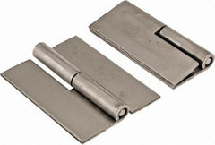 Value Collection - 1.87" Wide x 0.075" Thick, Slip Joint Hinge - Steel, Plain Finish - Apex Tool & Supply