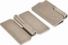 Value Collection - 1.44" Wide x 0.05" Thick, Slip Joint Hinge - Aluminum, Plain Finish - Apex Tool & Supply