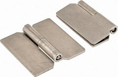 Value Collection - 1.44" Wide x 0.05" Thick, Slip Joint Hinge - Aluminum, Plain Finish - Apex Tool & Supply
