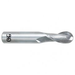 11/16" Dia. - 4" OAL - Bright CBD - Ball End SE EM - 2 FL - Apex Tool & Supply
