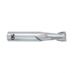 11/16 Dia. x 4 Overall Length 2-Flute Square End Solid Carbide SE End Mill-Round Shank-Center Cutting-Uncoated - Apex Tool & Supply