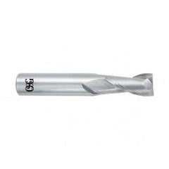 11/16 Dia. x 4 Overall Length 2-Flute Square End Solid Carbide SE End Mill-Round Shank-Center Cutting-Uncoated - Apex Tool & Supply