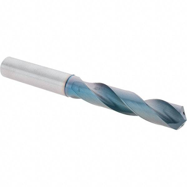 Sumitomo - 17.5mm 135° Solid Carbide Screw Machine Drill Bit - TiAlCr/TiSi Finish, 87.5mm Flute Length, 158mm OAL, Through Coolant - Apex Tool & Supply