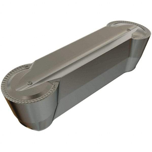 Iscar - 840GDMY F Grade IC808, 8mm Cutting Width Carbide Grooving Insert - 4mm Max Depth of Cut, Neutral, 4mm Corner Radius, TiAlN Finish - Apex Tool & Supply