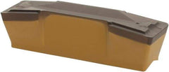 Iscar - 808GDMN Grade IC8250, 8mm Cutting Width Carbide Grooving Insert - 1/8" Max Depth of Cut, Neutral, 0.0315" Corner Radius, TiCN/Al2O3/TiN Finish - Apex Tool & Supply