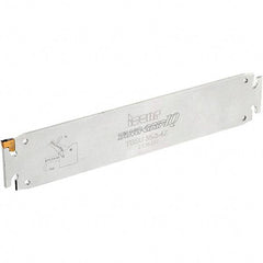Iscar - 1.378" Blade Height, 8.2mm Blade Width, 180mm OAL, Neutral Cut, Single End Indexable Cut-Off Blade - TGSU Blade, Tang-GripIQ Series - Apex Tool & Supply