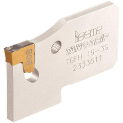 Iscar - 3/4" Blade Height, 1.65mm Blade Width, 32mm OAL, Neutral Cut, Single End Indexable Cut-Off Blade - 12mm Max Depth of Cut, TGFH Blade, Tang-Grip Series - Apex Tool & Supply