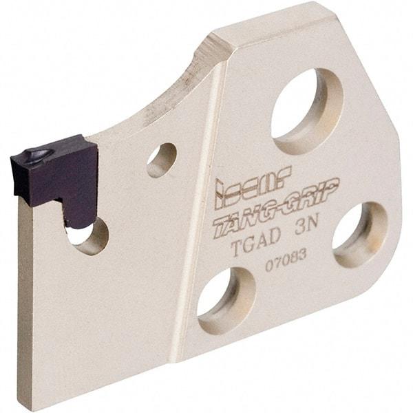 Iscar - 1.0236" Blade Height, 0.311" Blade Width, 110.5mm OAL, Right Hand Cut, Single End Indexable Cut-Off Blade - TGFH Blade, Tang-Grip Series - Apex Tool & Supply