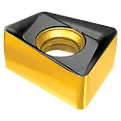 Iscar - H490 ANCX090408 Grade IC330 Carbide Milling Insert - TiCN/TiN Finish, 0.2047" Thick, 0.8mm Corner Radius - Apex Tool & Supply