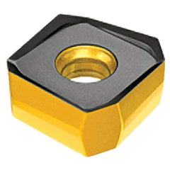 Iscar - S845 SXMU1606 MM Grade IC810 Carbide Milling Insert - AlTiN/TiN Finish, 0.3004" Thick, 0.6378" Inscribed Circle, 0.8mm Corner Radius - Apex Tool & Supply