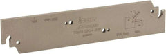 Iscar - 1.26" Blade Height, 0.134" Blade Width, 5-29/32" OAL, Neutral Cut, Single End Indexable Cut-Off Blade - TGFH Blade, Tang-Grip Series - Apex Tool & Supply