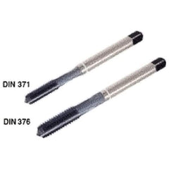 Iscar - M18x2.50 Metric Coarse 6HX 4 Flute High Speed Steel Straight Flute Machine Tap - Modified Bottoming, Right Hand Thread, 125mm OAL, 30mm Thread Length, Oversize - Exact Industrial Supply