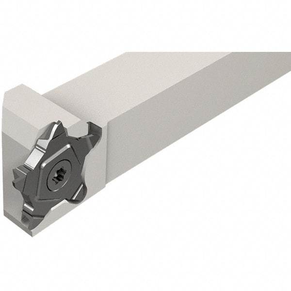 Iscar - External Thread, 0.8mm Min Groove Width, 135mm OAL, Left Hand Indexable Grooving Cutoff Toolholder - 25mm Shank Height x 25mm Shank Width, PENTA 24N Insert Style, PCHLS Toolholder Style, Series PentaCut - Apex Tool & Supply
