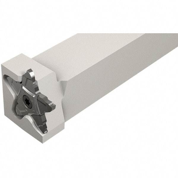 Iscar - External Thread, 0.197" Max Depth of Cut, 2.39mm Min Groove Width, 5" OAL, Right Hand Indexable Grooving Cutoff Toolholder - 3/4" Shank Height x 3/4" Shank Width, C#-ASH../PENTA 34F Insert Style, PCHPRS Toolholder Style, Series PentaCut - Apex Tool & Supply