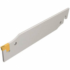 Iscar - External Thread, 1.2795" Max Depth of Cut, 1.65mm Min Groove Width, 125mm OAL, Left Hand Indexable Grooving Cutoff Toolholder - 20mm Shank Height x 20mm Shank Width, TAG Insert Style, TGT Toolholder Style, Series Tang-Grip - Apex Tool & Supply