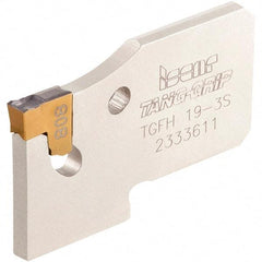 Iscar - 3/4" Blade Height, 2.5mm Blade Width, 32mm OAL, Neutral Cut, Single End Indexable Cut-Off Blade - 16mm Max Depth of Cut, TGFH Blade, Tang-Grip Series - Apex Tool & Supply