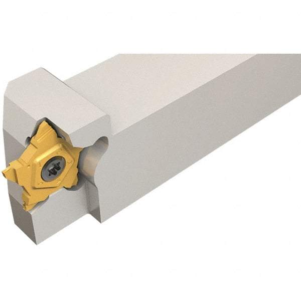 Iscar - External Thread, 0.256" Max Depth of Cut, 0.5mm Min Groove Width, 100mm OAL, Right Hand Indexable Grooving Cutoff Toolholder - 12mm Shank Height x 12mm Shank Width, PENTA 24.. Insert Style, PCH Toolholder Style, Series PentaCut - Apex Tool & Supply