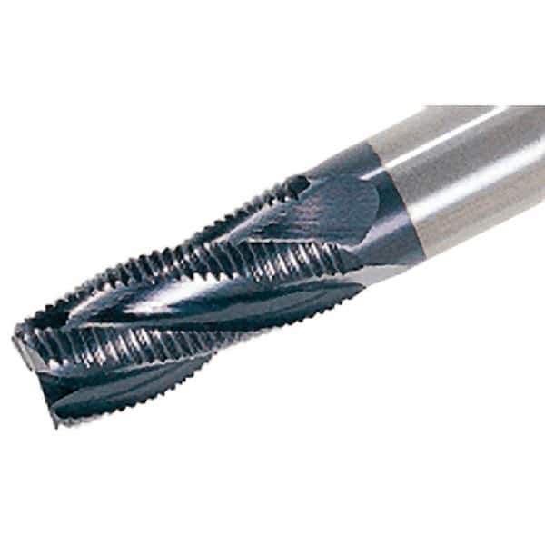 Iscar - 16mm Diam, 32mm LOC, 4 Flute Powdered Metal Roughing Square End Mill - 92mm OAL, 16mm Shank Diam, Single End, 30° Helix - Apex Tool & Supply