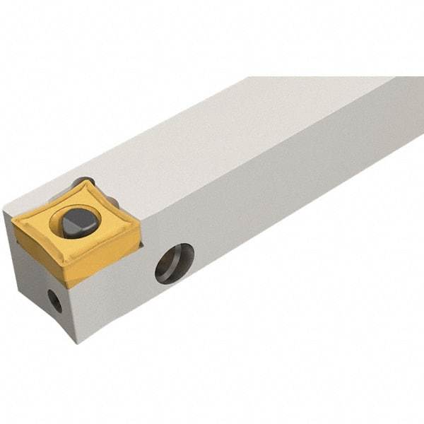 Iscar - PQLC, Right Hand Cut, 1/2" Shank Height x 1/2" Shank Width, Neutral Rake Indexable Turning Toolholder - 0.59" OAL, QCMT Insert Compatibility, Series Isoturn - Apex Tool & Supply