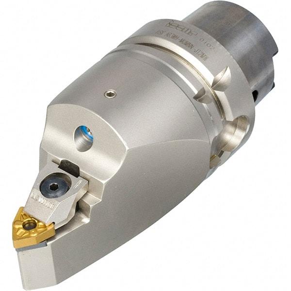 Iscar - Right Hand Cut, Size HSK A63, DN.. Insert Compatiblity, Internal or External Modular Turning & Profiling Cutting Unit Head - 25mm Ctr to Cutting Edge, 110mm Head Length, Through Coolant, Series R-Clamp - Apex Tool & Supply