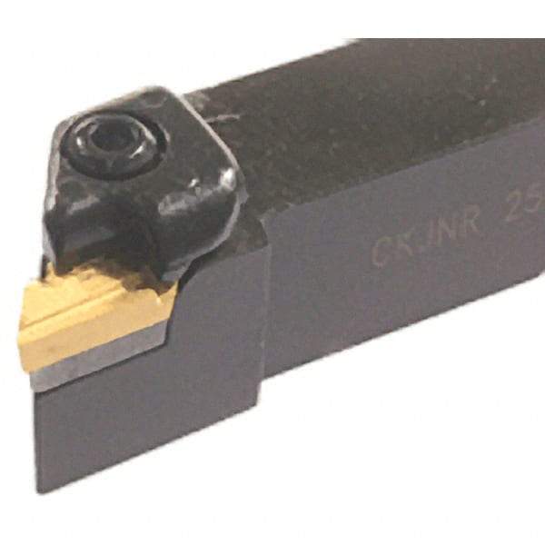 Iscar - CKJN, Right Hand Cut, 93° Lead Angle, 25mm Shank Height x 25mm Shank Width, Negative Rake Indexable Turning Toolholder - 150mm OAL, KN.X Insert Compatibility, Series Isoturn - Apex Tool & Supply