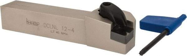 Iscar - DCLN, Left Hand Cut, 95° Lead Angle, 3/4" Shank Height x 3/4" Shank Width, Negative Rake Indexable Turning Toolholder - 4-1/2" OAL, CN.. Insert Compatibility, Series Isoturn - Apex Tool & Supply