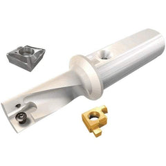 Iscar - 18mm Max Drill Depth, 2.25xD, 8mm Diam, Indexable Insert Drill - 1 Insert, 12mm Shank Diam, Straight Shank - Apex Tool & Supply