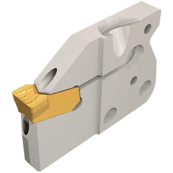 Iscar - Left Hand Cut, 4mm Insert Width, Cutoff & Grooving Support Blade for Indexables - 16mm Max Depth of Cut, 7.2mm Head Projection - Apex Tool & Supply