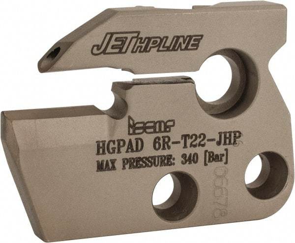 Iscar - Right Hand Cut, 6.35mm Insert Width, Cutoff & Grooving Support Blade for Indexables - 22mm Max Depth of Cut, 7.2mm Head Projection - Apex Tool & Supply