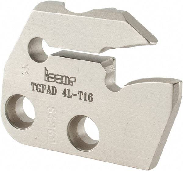Iscar - Left Hand Cut, 5mm Insert Width, Cutoff & Grooving Support Blade for Indexables - 16mm Max Depth of Cut, 5.2mm Head Projection - Apex Tool & Supply