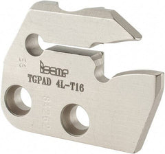 Iscar - Left Hand Cut, 5mm Insert Width, Cutoff & Grooving Support Blade for Indexables - 16mm Max Depth of Cut, 5.2mm Head Projection - Apex Tool & Supply