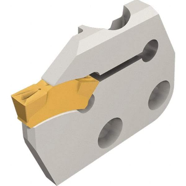 Iscar - Right Hand Cut, 6.35mm Insert Width, Cutoff & Grooving Support Blade for Indexables - 22mm Max Depth of Cut, 6mm Head Projection - Apex Tool & Supply