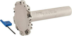 Iscar - Shank Connection, 9/32" Cutting Width, 7/8" Depth of Cut, 2-1/2" Cutter Diam, 5 Tooth Indexable Slotting Cutter - 3/4" Shank Diam, ETS-LN08 Toolholder, LNET Insert, Right Hand Cutting Direction - Apex Tool & Supply