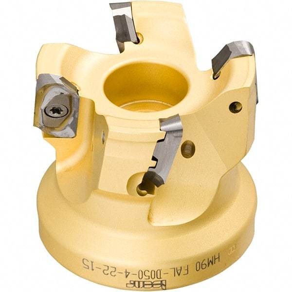 Iscar - Arbor Hole Connection, 0.118" Cutting Width, 14.8mm Depth of Cut, 63mm Cutter Diam, 22mm Hole Diam, 8 Tooth Indexable Slotting Cutter - SDN Toolholder, LNET Insert, Right Hand Cutting Direction - Apex Tool & Supply