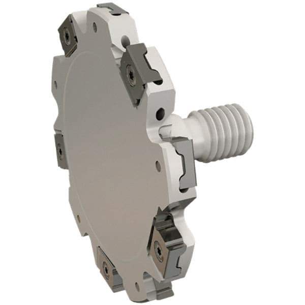 Iscar - Modular Connection Connection, 0.118" Cutting Width, 0.512" Depth of Cut, 40mm Cutter Diam, 6 Tooth Indexable Slotting Cutter - ETS-LN08-M Toolholder, LNET Insert, Right Hand Cutting Direction - Apex Tool & Supply