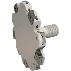 Iscar - Modular Connection Connection, 0.118" Cutting Width, 0.512" Depth of Cut, 40mm Cutter Diam, 6 Tooth Indexable Slotting Cutter - ETS-LN08-M Toolholder, LNET Insert, Right Hand Cutting Direction - Apex Tool & Supply
