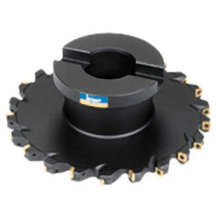 Iscar - Shell Mount C Connection, 0.4724" Cutting Width, 2-1/8" Depth of Cut, 200mm Cutter Diam, 1.5748" Hole Diam, 22 Tooth Indexable Slotting Cutter - FDN Toolholder, Q/XPMT Insert - Apex Tool & Supply