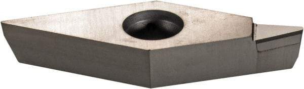 Iscar - VCGT331 DW Grade ID5 Polycrystalline Diamond (PCD) Turning Insert - Uncoated, 35° Diamond, 3/8" Inscr Circle, 3/16" Thick, 1/64" Corner Radius - Apex Tool & Supply