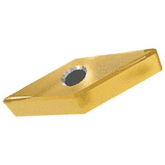 Iscar - VNGG332 M4HM Grade IB25HA PCBN Turning Insert - AlTiN Finish, 35° Diamond, 3/8" Inscr Circle, 3/16" Thick, 1/32" Corner Radius - Apex Tool & Supply