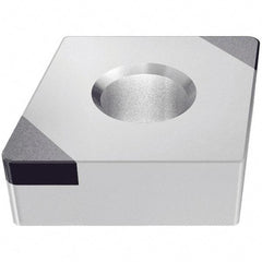 Iscar - CNGA433 M2 Grade IB10S PCBN Turning Insert - Uncoated, 80° Diamond, 1/2" Inscr Circle, 3/16" Thick, 3/64" Corner Radius - Apex Tool & Supply