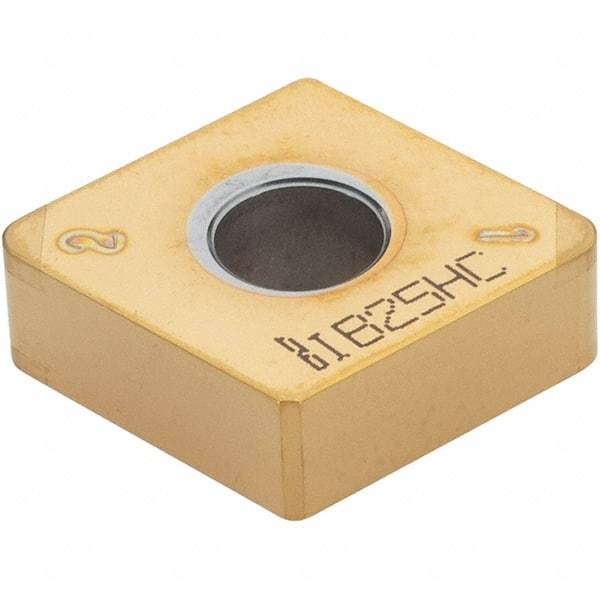 Iscar - CNMA433 MW4 Grade IB25HC PCBN Turning Insert - TiN Finish, 80° Diamond, 1/2" Inscr Circle, 3/16" Thick, 3/64" Corner Radius - Apex Tool & Supply