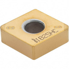 Iscar - CNMA433 MW4 Grade IB25HC PCBN Turning Insert - TiN Finish, 80° Diamond, 1/2" Inscr Circle, 3/16" Thick, 3/64" Corner Radius - Apex Tool & Supply