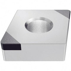 Iscar - CNGA432 M2 Grade IB20H PCBN Turning Insert - Uncoated, 80° Diamond, 1/2" Inscr Circle, 3/16" Thick, 1/32" Corner Radius - Apex Tool & Supply