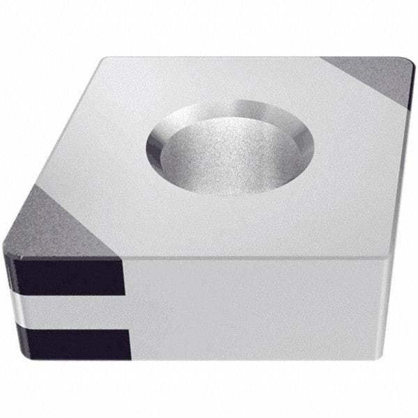 Iscar - CNGA433 TMC Grade IB55 CBN Turning Insert - Uncoated, 80° Diamond, 1/2" Inscr Circle, 3/16" Thick, 3/64" Corner Radius - Apex Tool & Supply