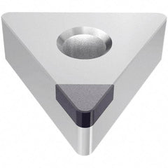 Iscar - TNMA332 T Grade IB55 CBN Turning Insert - Uncoated, 60° Triangle, 3/8" Inscr Circle, 3/16" Thick, 1/32" Corner Radius - Apex Tool & Supply