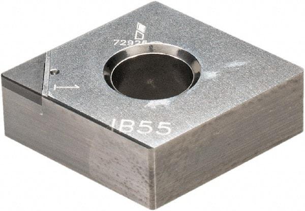 Iscar - CNMA431 T Grade IB55 CBN Turning Insert - Uncoated, 80° Diamond, 1/2" Inscr Circle, 3/16" Thick, 1/64" Corner Radius - Apex Tool & Supply